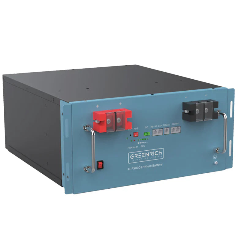 Greenrich UP5000 Lithium LifePO4 Battery – 1.5C / 4.9KWH / 7.5KW