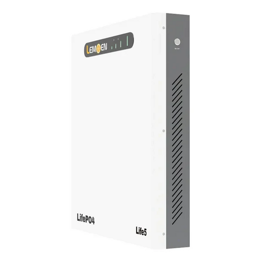 Lemoen LIFE5 Lithium Ion Battery 5.12KWH 51.2V 100Ah (Slim-Line Wall Mount)