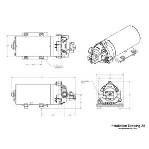 Alternative view of Shurflo 8030-813-239 12V High Pressure Demand Pump